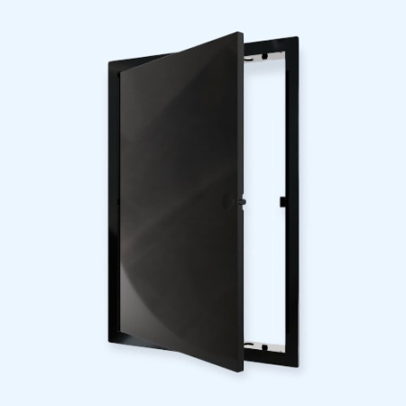 L2030N black Люк ревизионный LN фланец 200х300 нажимной 223х323 пластик black EVECS